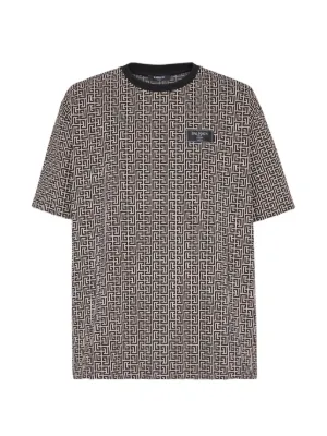 Balmain モノグラム Tシャツ | ブラック | FARFETCH JP