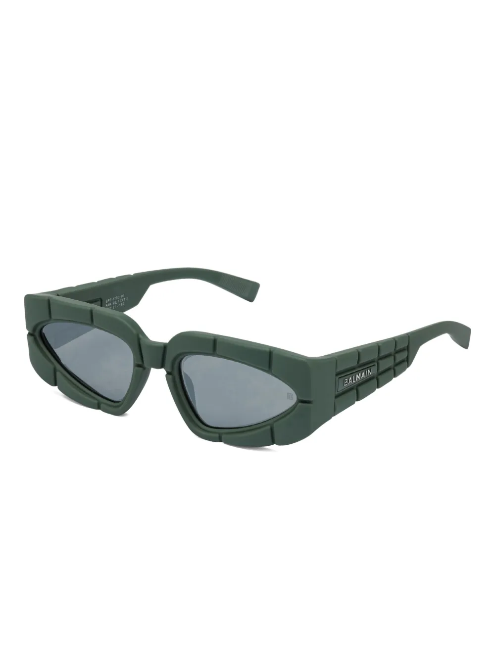 Balmain Eyewear Zonnebril met geometrisch montuur - Groen