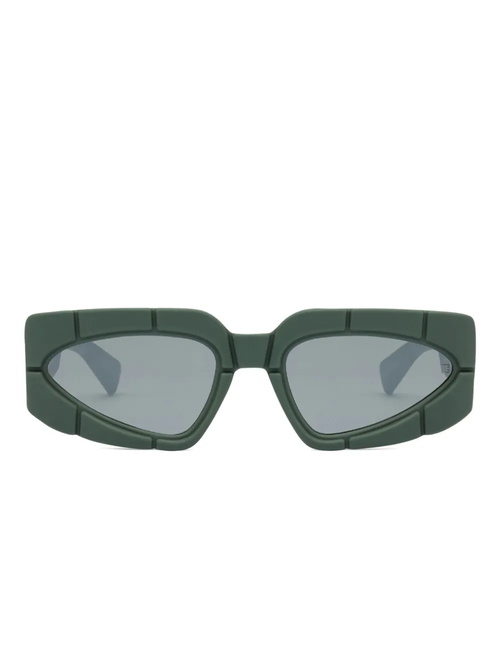 Balmain Eyewear Zonnebril met geometrisch montuur Groen