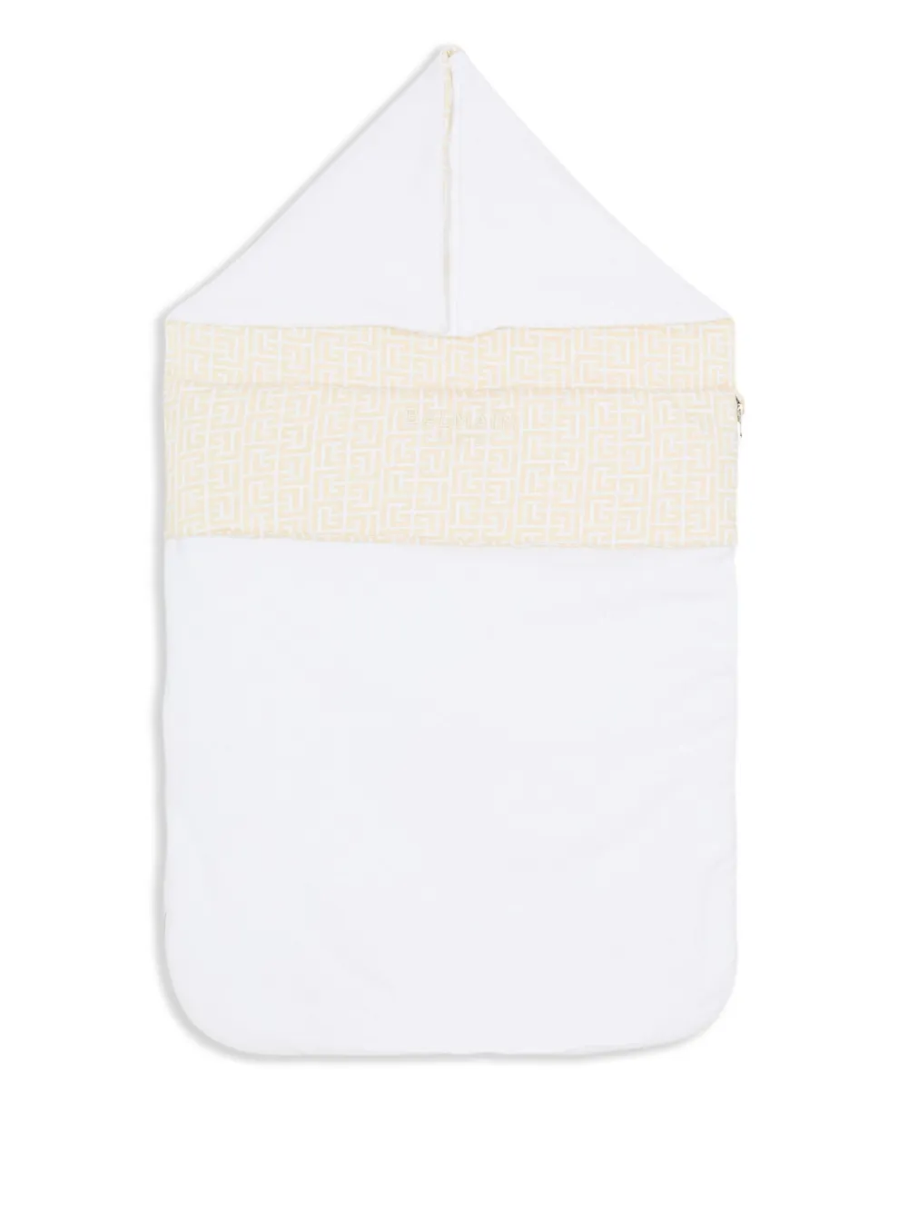 Balmain Kids Wiegdeken met monogramprint Beige