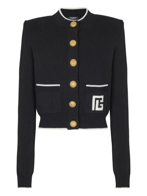 Balmain cardigan en maille - Noir - Balmain - Modalova