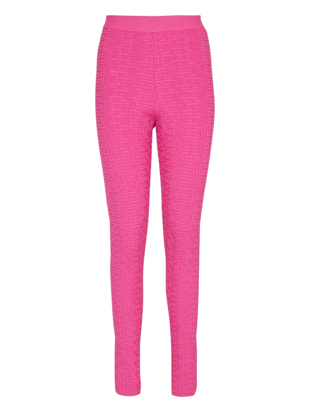 Balmain monogram-pattern leggings | Pink | Image 1