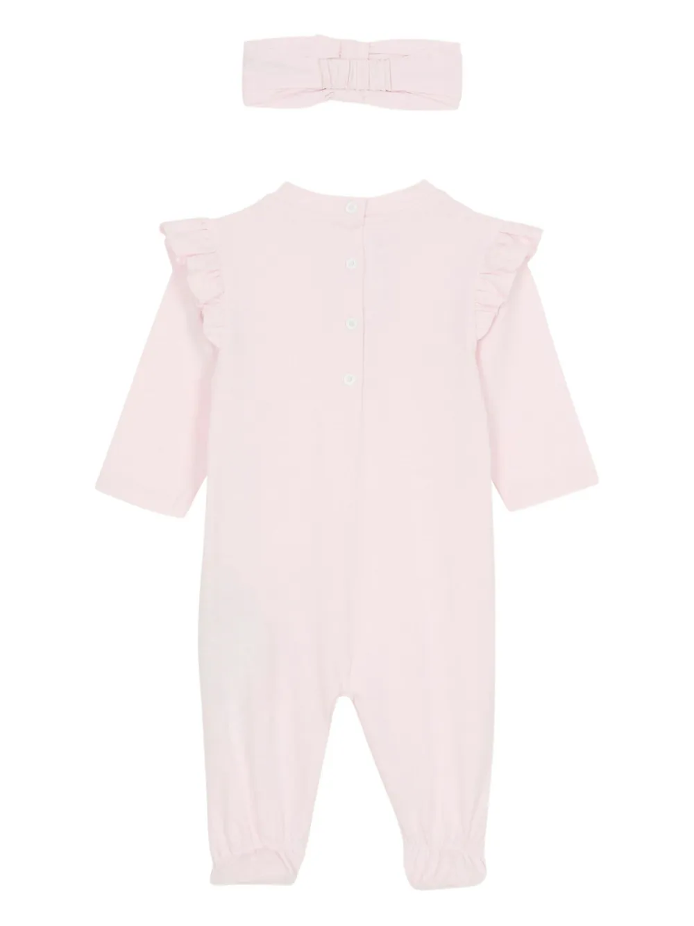 Balmain Kids Babypakje met logoprint Roze