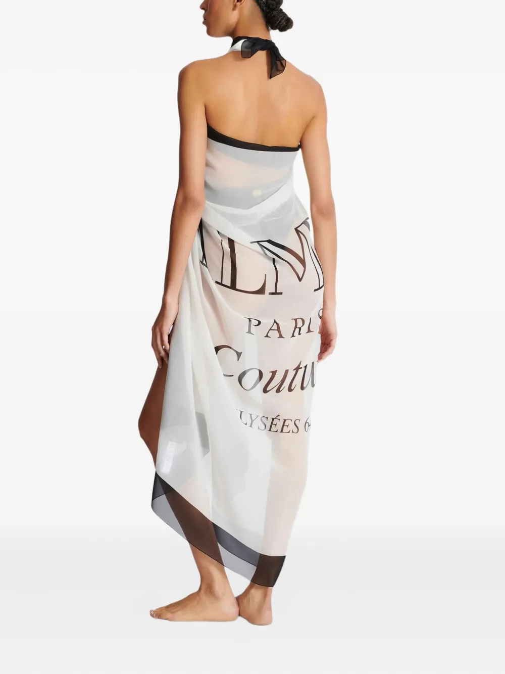 Balmain Wikkeldoek met print Wit