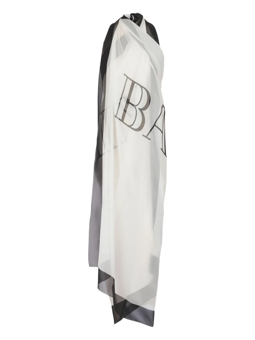 Balmain Wikkeldoek met print Wit