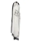 Balmain Balmain Couture-print cover-up - White
