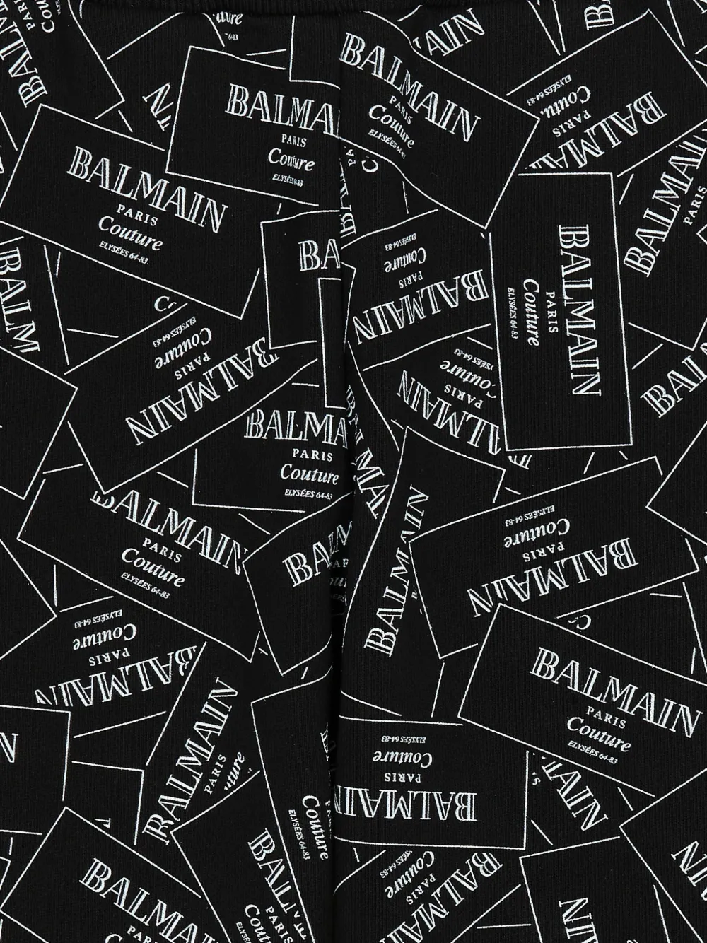 Balmain Kids Katoenen trainingsbroek Zwart