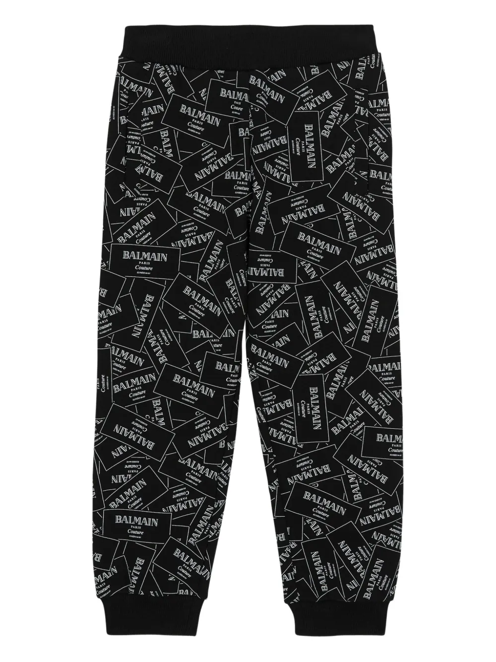 Balmain Kids Katoenen trainingsbroek Zwart
