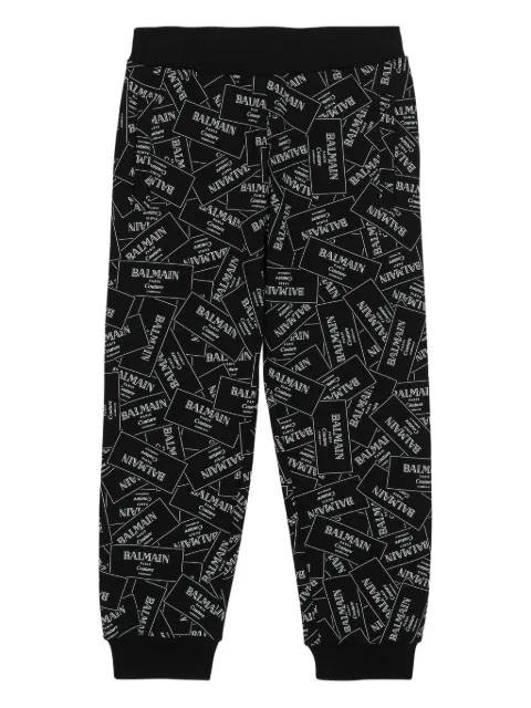Balmain Kids cotton track pants 