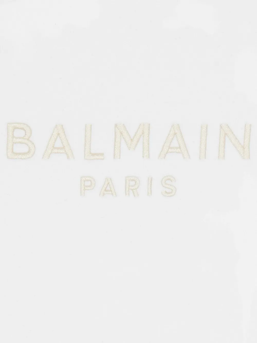 Balmain Kids Deken met geborduurd logo Beige