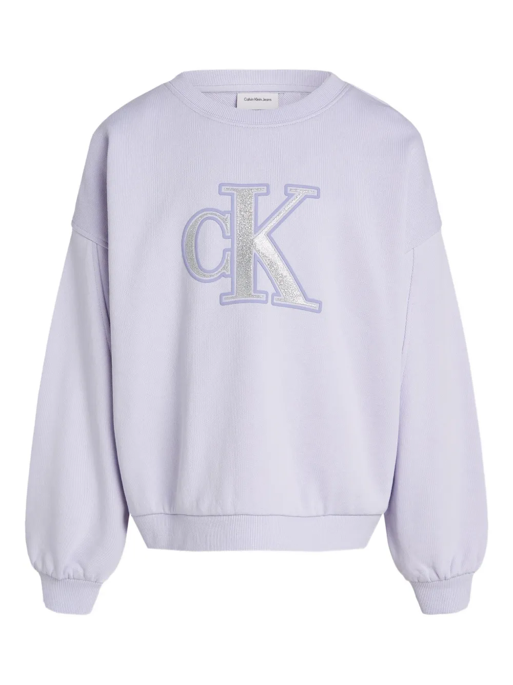 Calvin Klein Kids logo-print sweatshirt - パープル Calvin Klein Kids logo-print sweatshirt - パープル