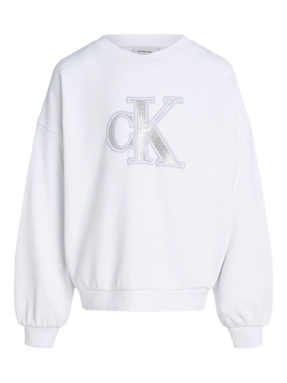 Calvin Klein Kids logo-print sweatshirt - ホワイト Calvin Klein Kids logo-print sweatshirt - ホワイト