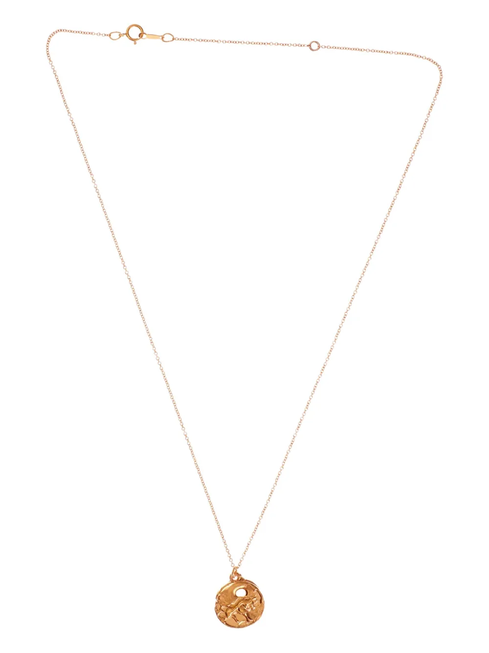 Alighieri The Taurus Medallion textured circular-pendant necklace | Gold | Image 1