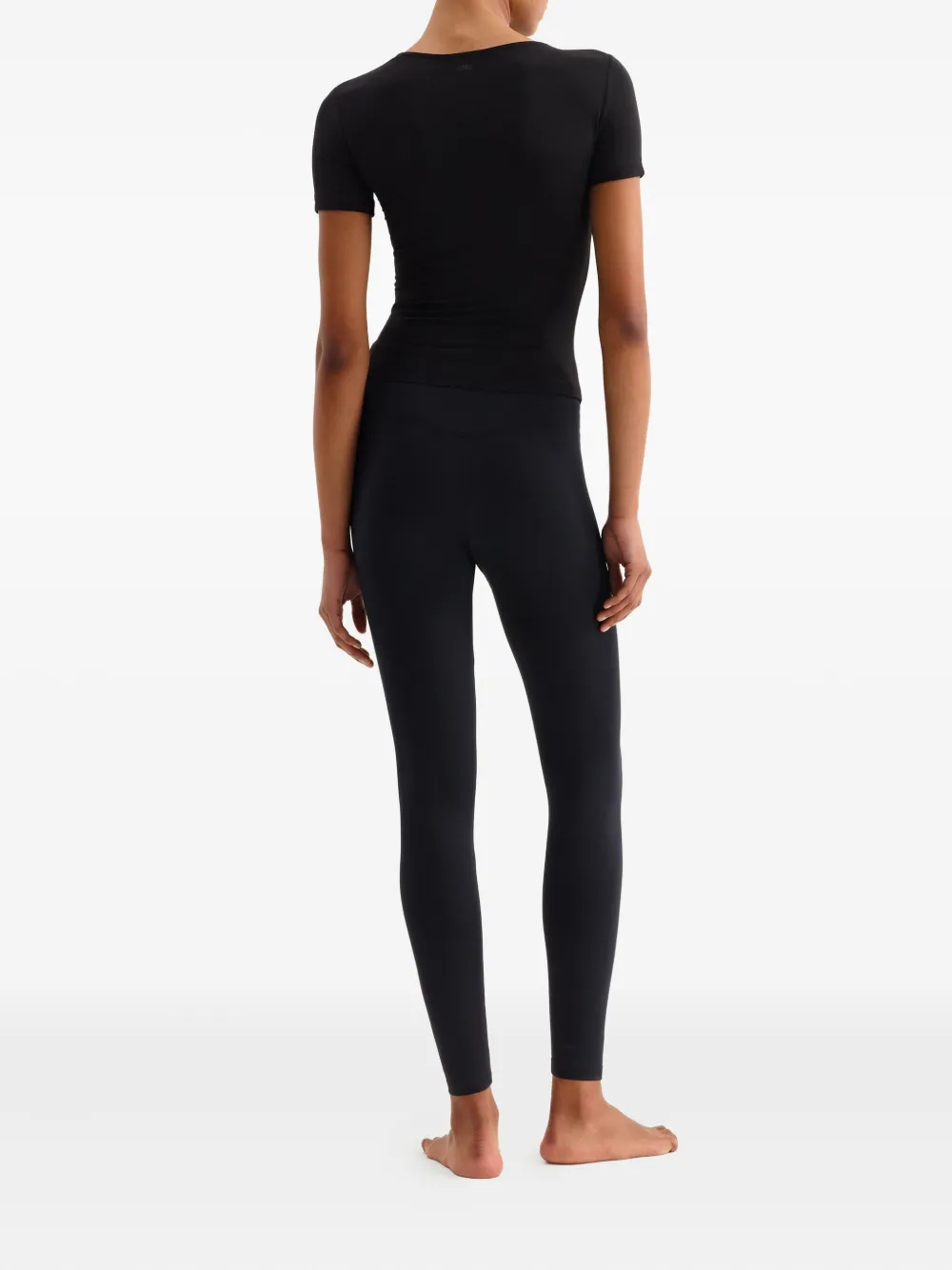 Eres Twist-detail Short-sleeve Top In Black