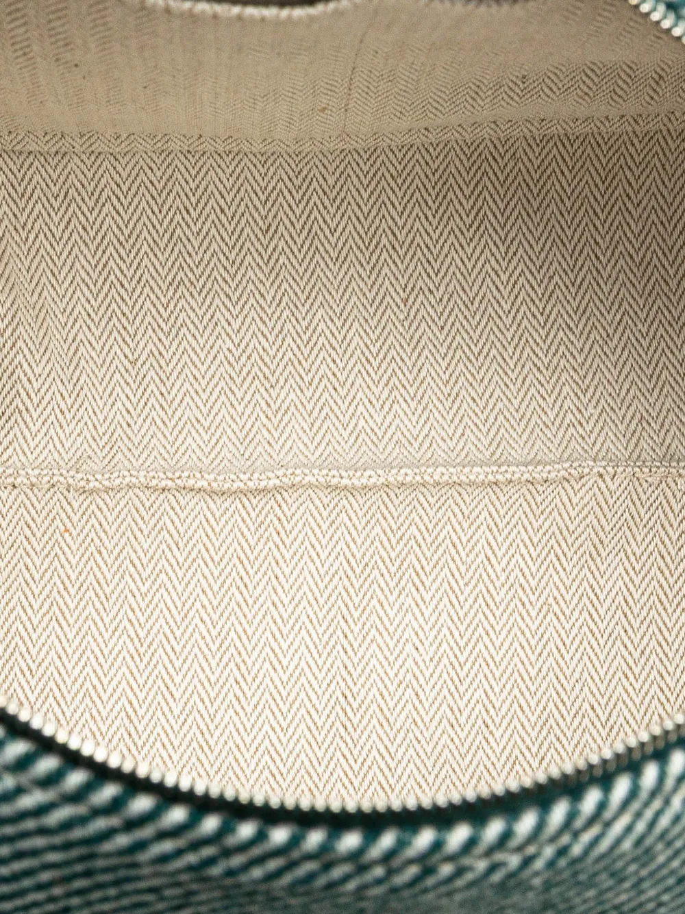 Pre-owned Hermes 2020-2024 Small Wool Bride A Brac H Natte Case Vanity Bag