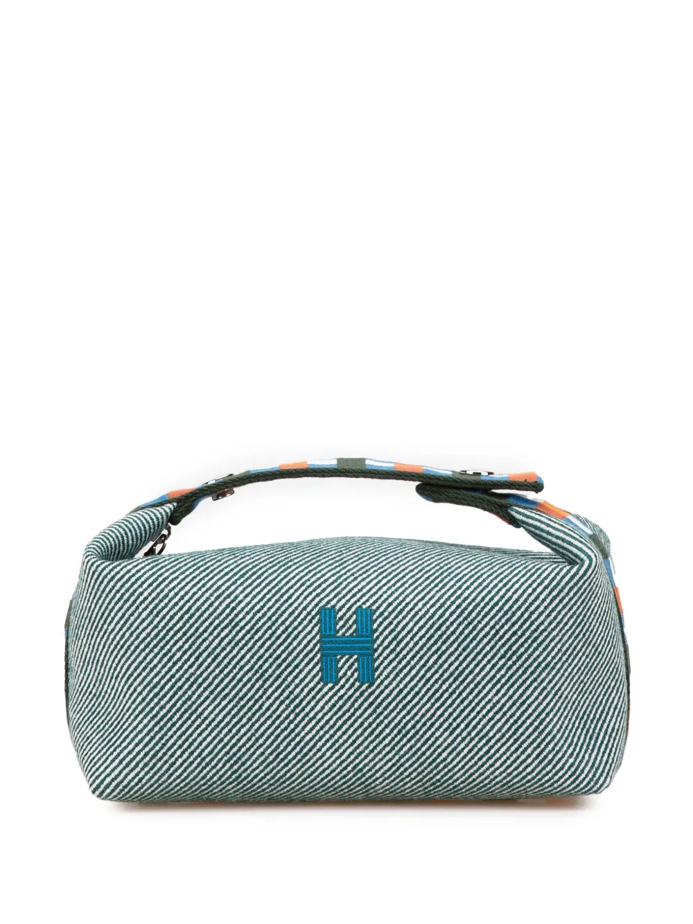 Hermès Pre-Owned 2020-2024 Small Wool Bride A Brac H Natte Case vanity Hermès Pre-Owned 2020-2024 Small Wool Bride A Brac H Natte Case vanity