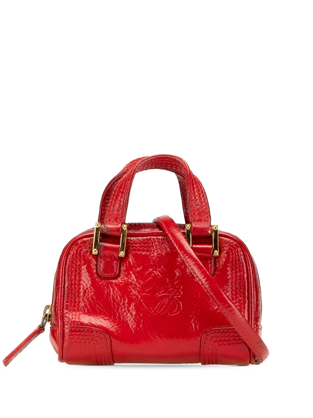 Pre-owned Loewe 2007 Micro Patent Amazona Satchel