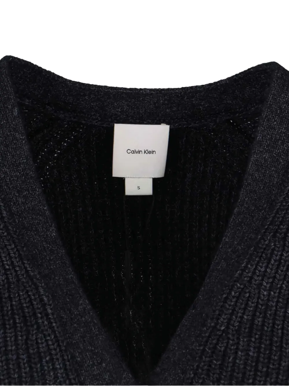 Calvin Klein Geribbeld vest Zwart