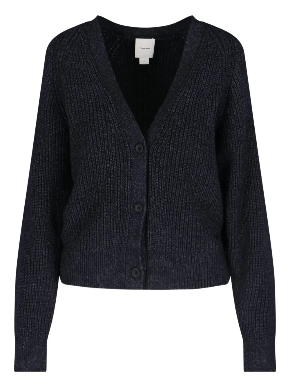 Calvin Klein Ribbed Button-up Cardigan