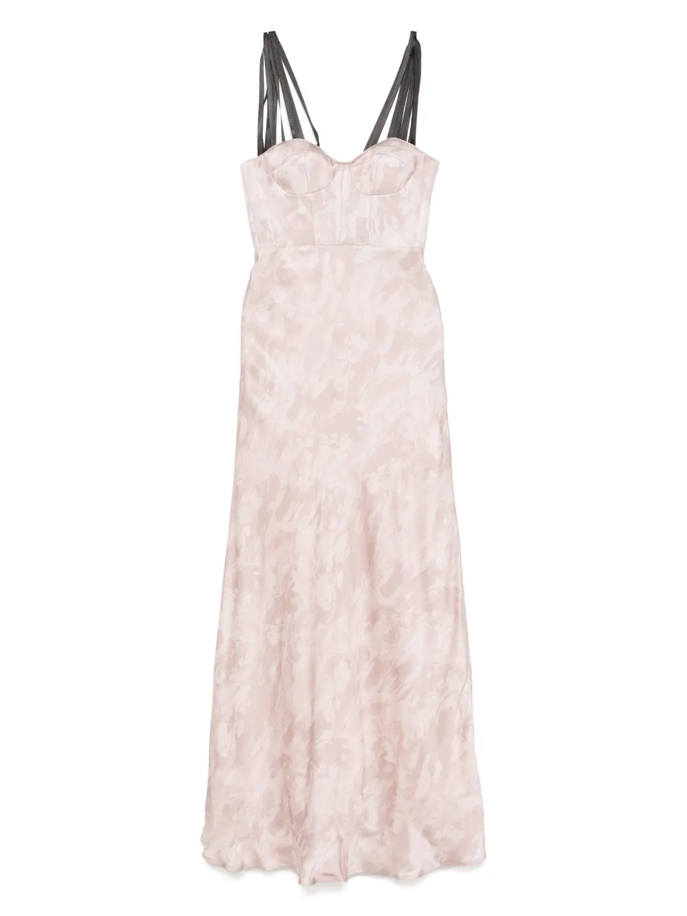 Shop Pinko X Patrick Mcdowell Satin Maxi Dress