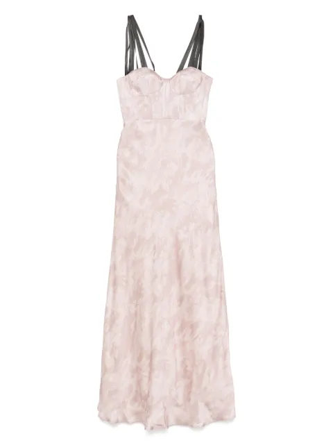 PINKO x Patrick McDowell satin maxi dress