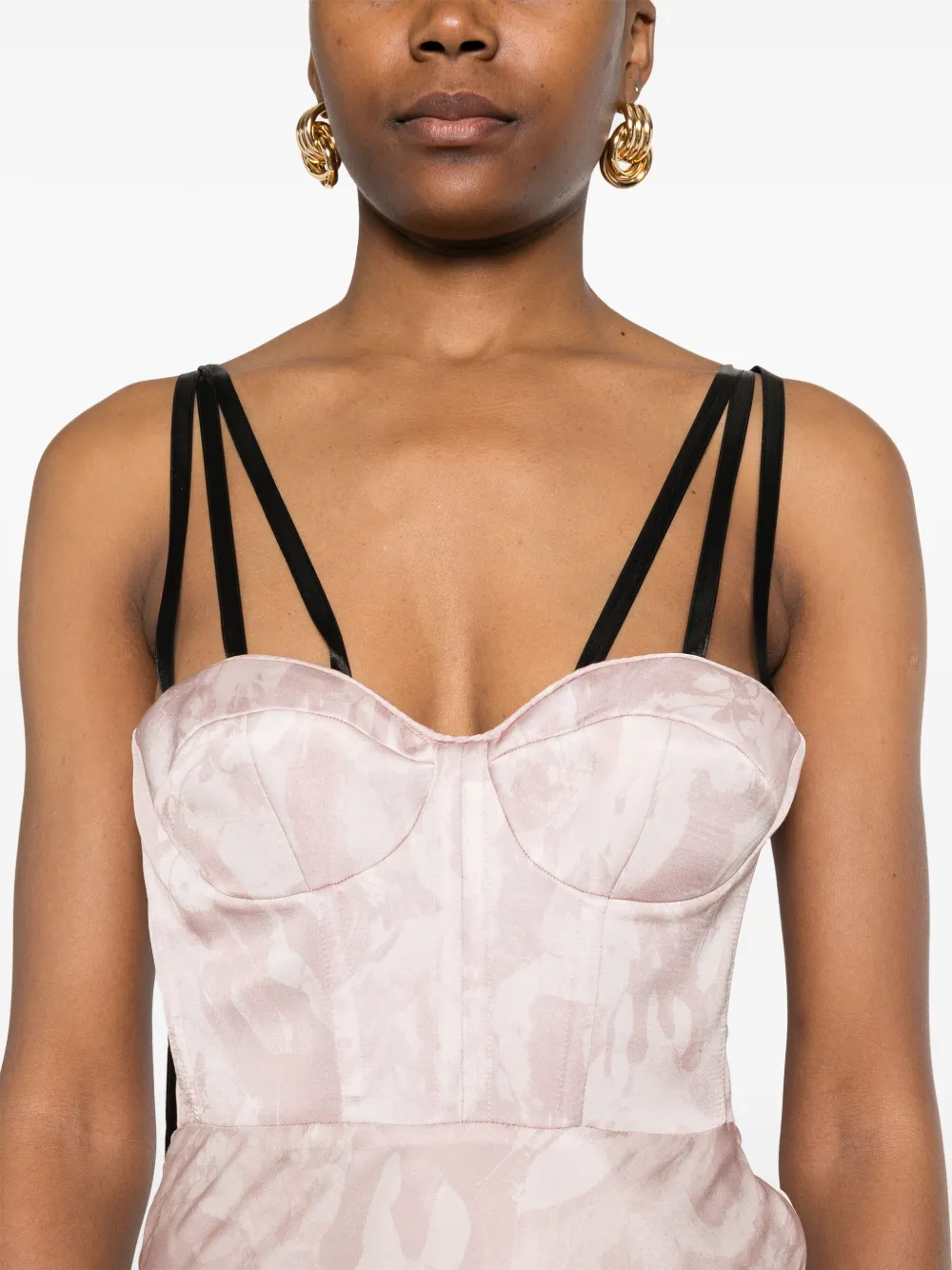 Shop Pinko X Patrick Mcdowell Satin Maxi Dress