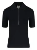 Calvin Klein zip-front polo top - Black