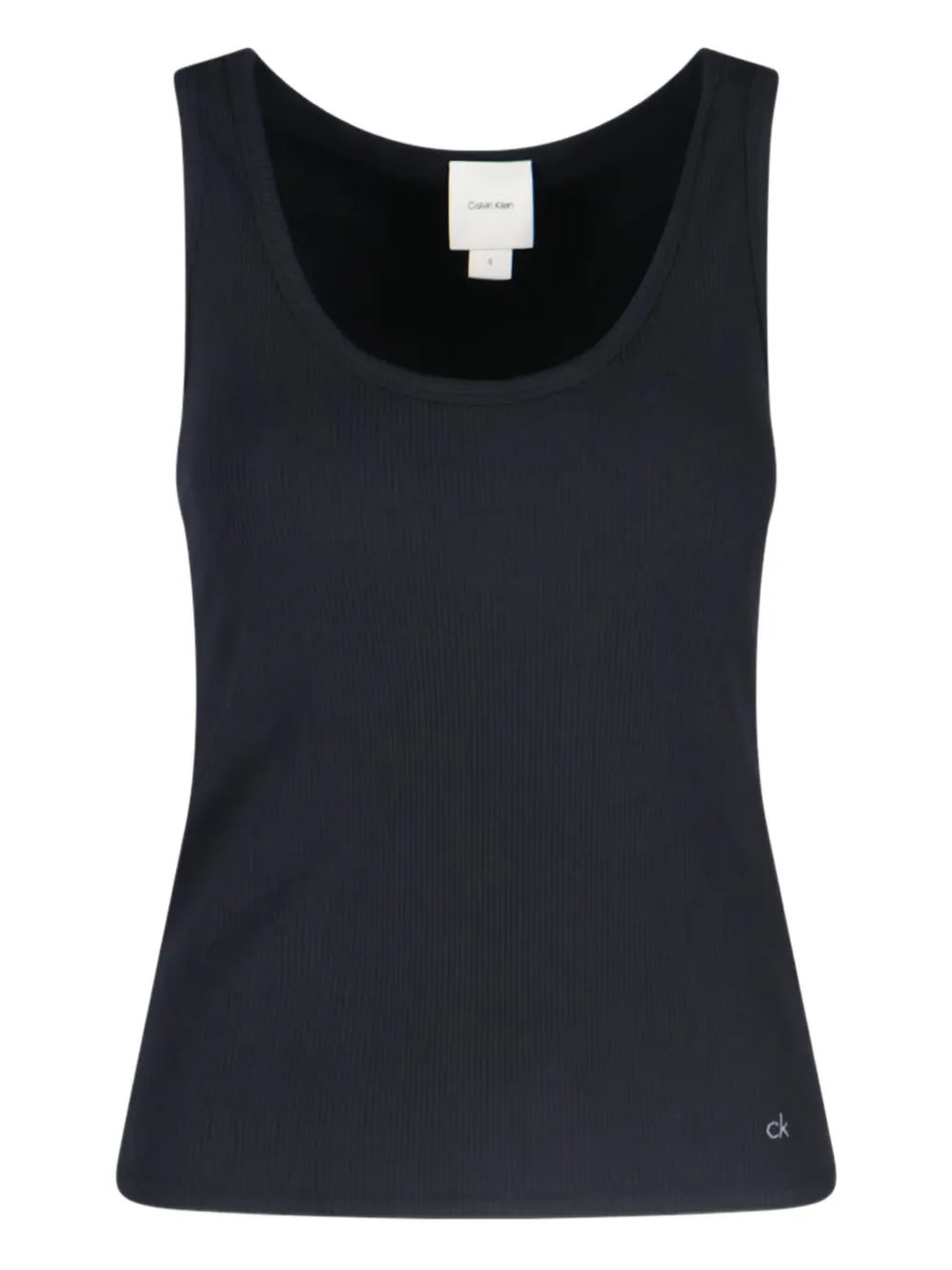 Calvin Klein ribbed tank top | Black | Image 1
