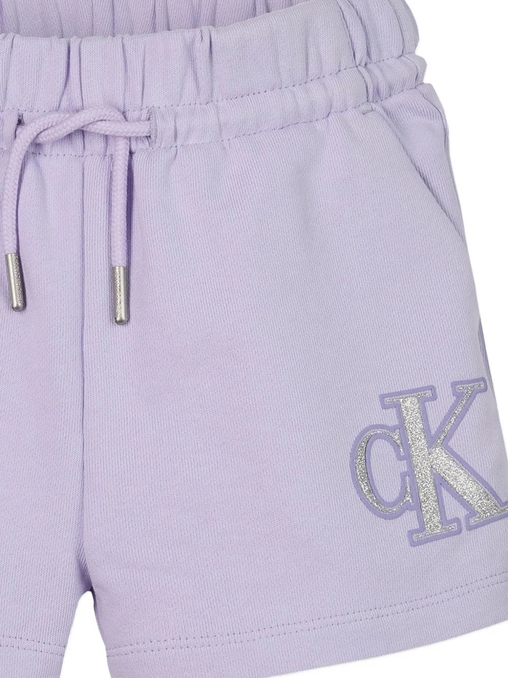 Calvin Klein Kids Jersey shorts Paars
