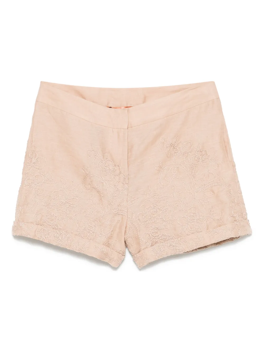 Ermanno Scervino short à fleurs brodées | tons neutres | Image 1
