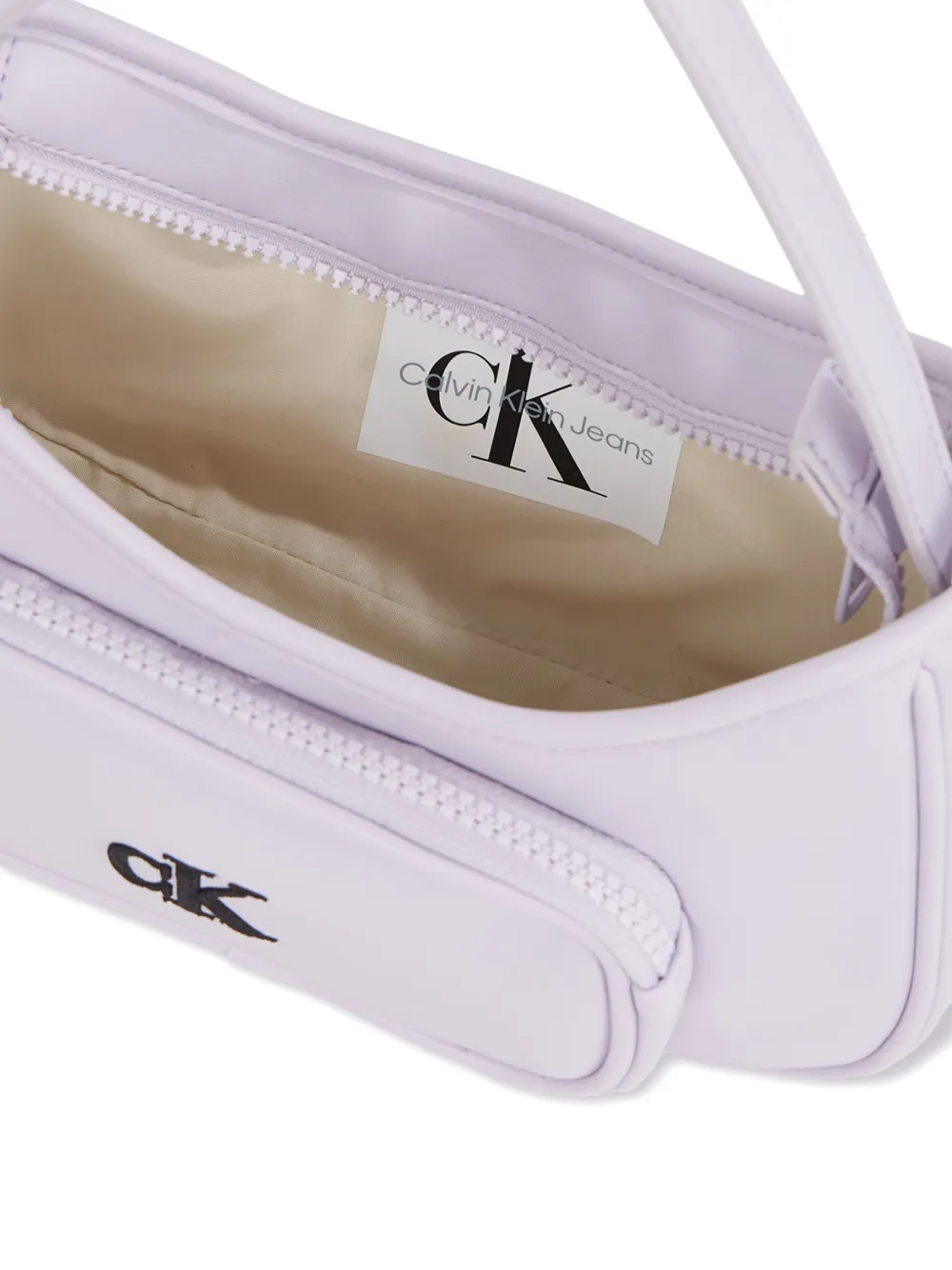 Calvin Klein Kids Schoudertas met logopatch Paars