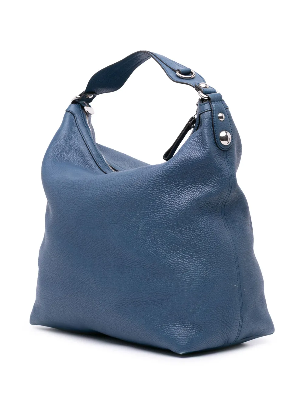 Pre-owned Gucci 2016-2024 Large Pebbled Calfskin Icon Bit Hobo Satchel