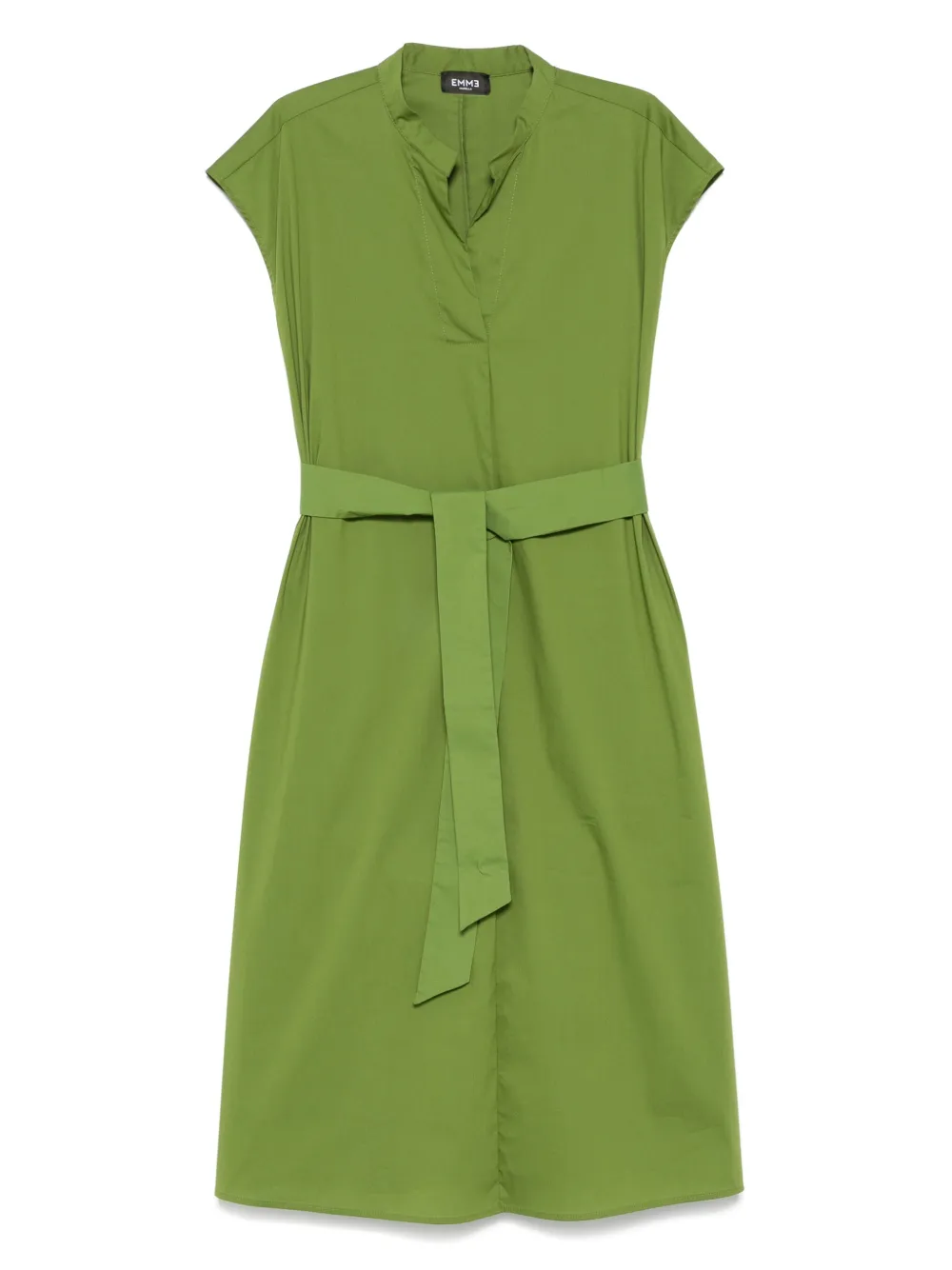 belted midi dress