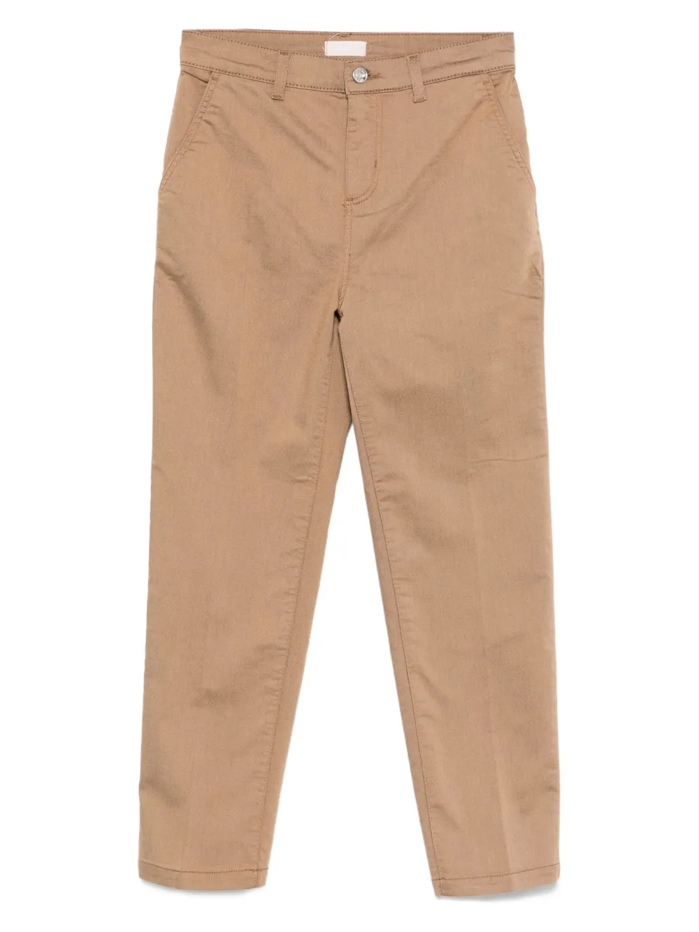 LIU JO logo-appliqué trousers Bruin
