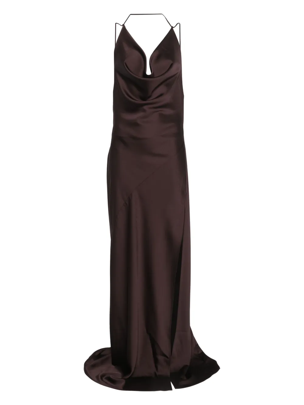 Vera satin maxi dress
