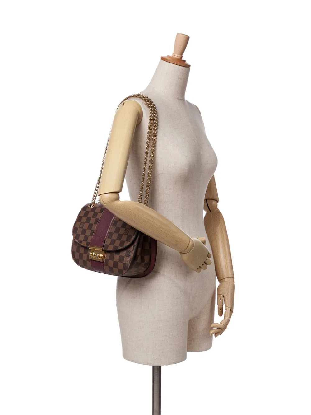 Louis Vuitton Pre-Owned 2017 Damier Ebene Cuir Taurillon Wight shoulder bag | Pre-Owned | Image 2