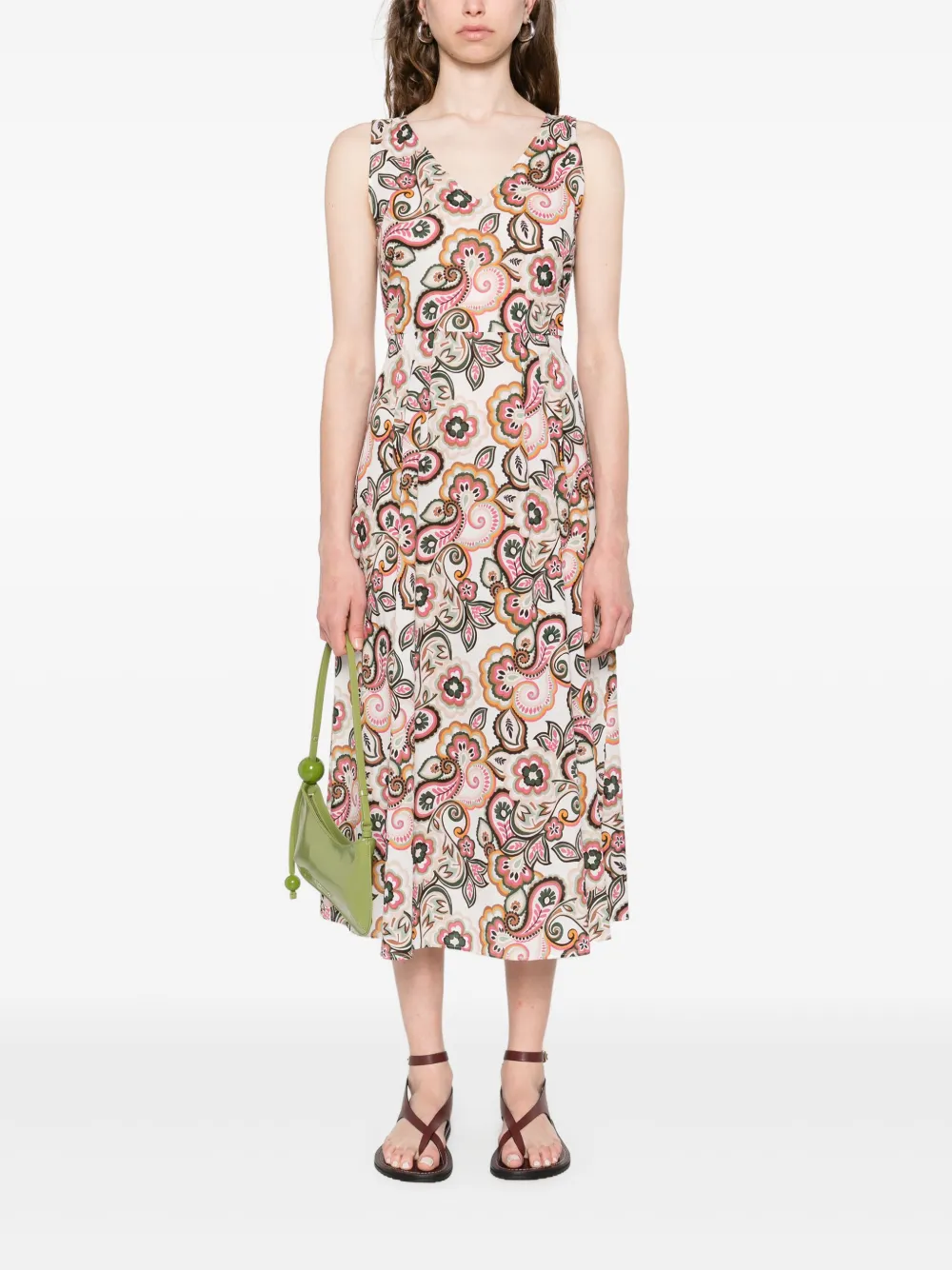 Marella floral-print dress - Wit