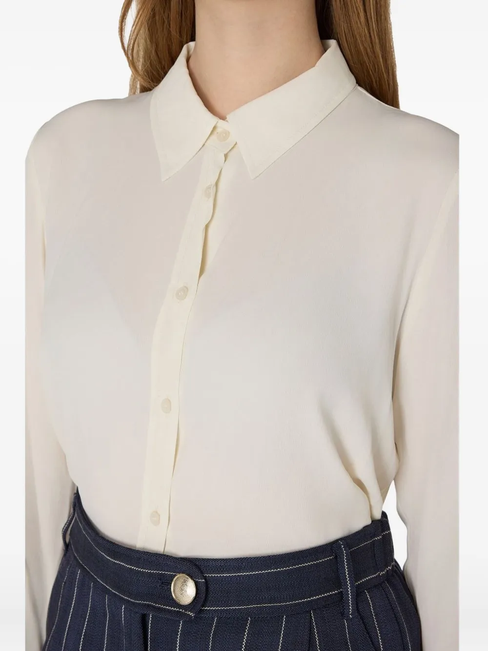 Marella button-down collared shirt Beige