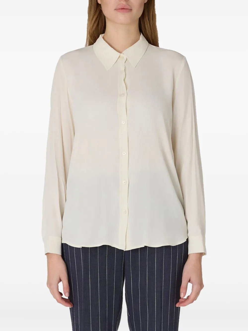 Marella button-down collared shirt Beige