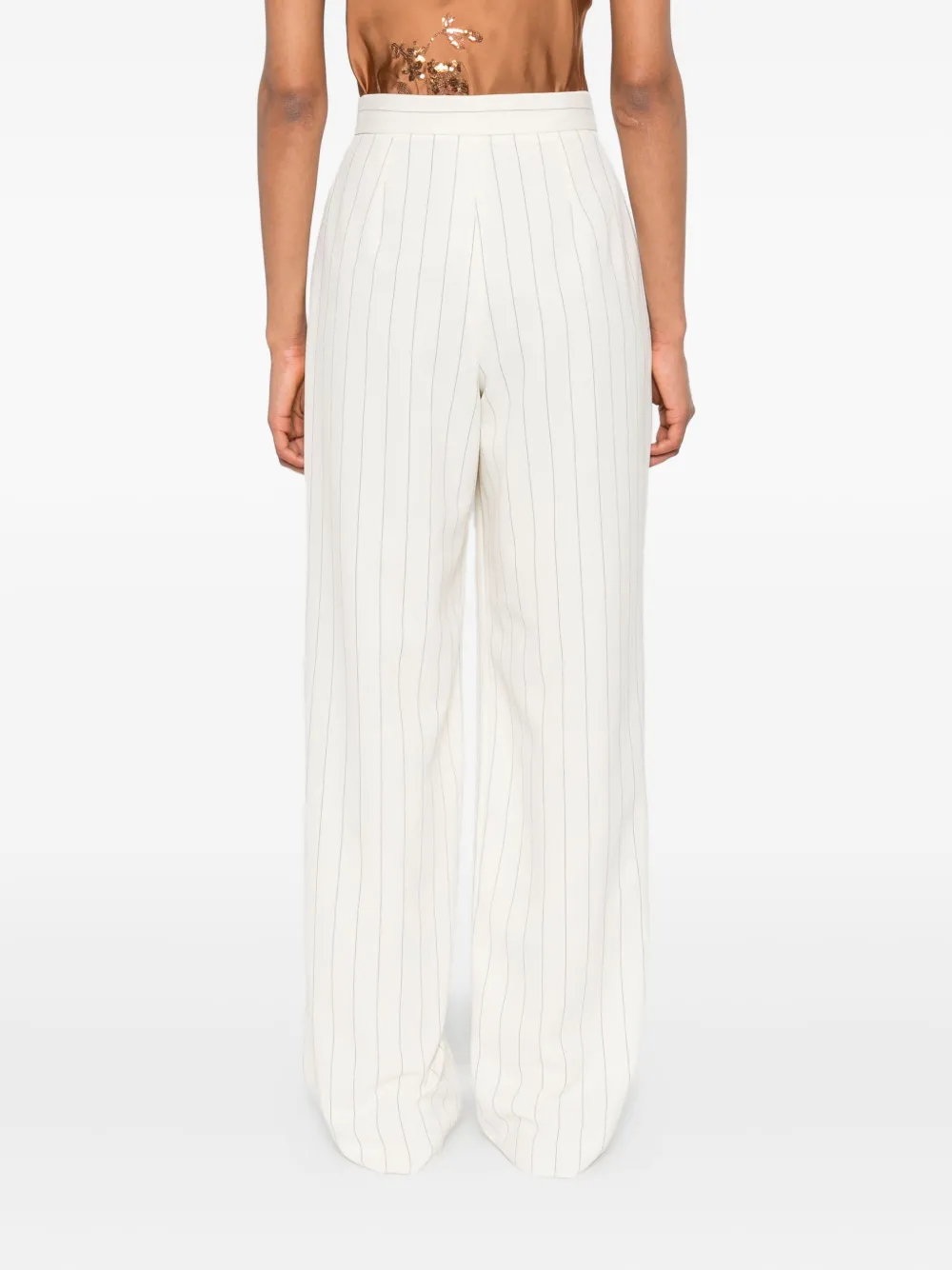 Marella pinstripe trousers Beige
