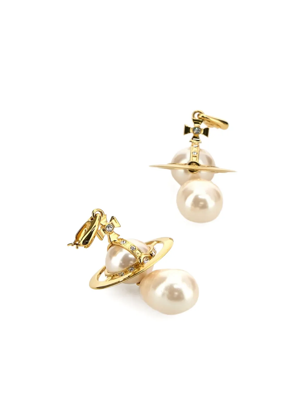 Vivienne Westwood Giant Drop Pearl Orb earrings - Beige