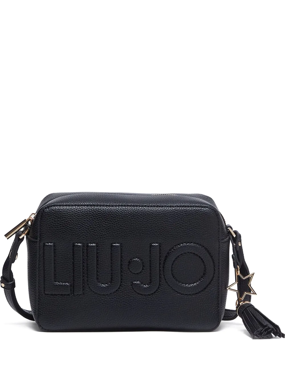 LIU JO logo-plaque tassel cross body | Black | Image 1