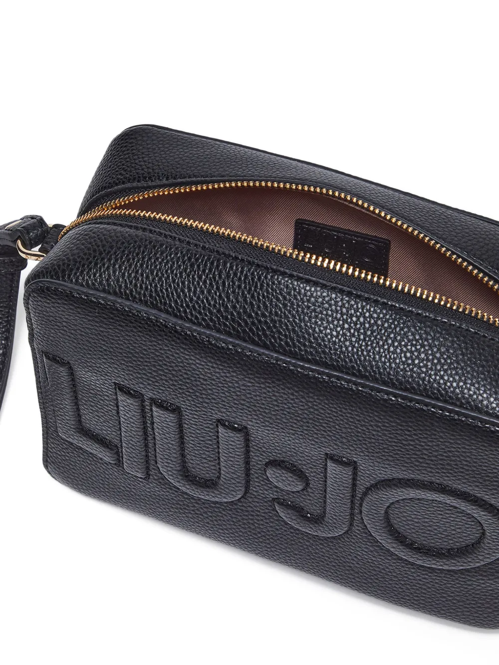 LIU JO Crossbodytas met logoplakkaat en kwastje Zwart