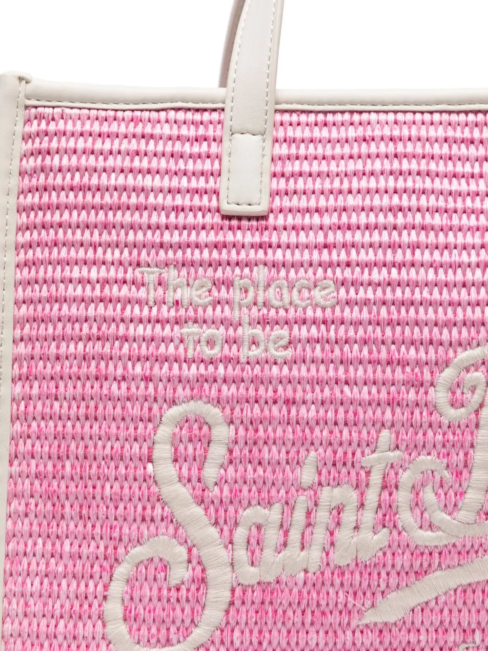 MC2 Saint Barth logo-print tote bag Roze