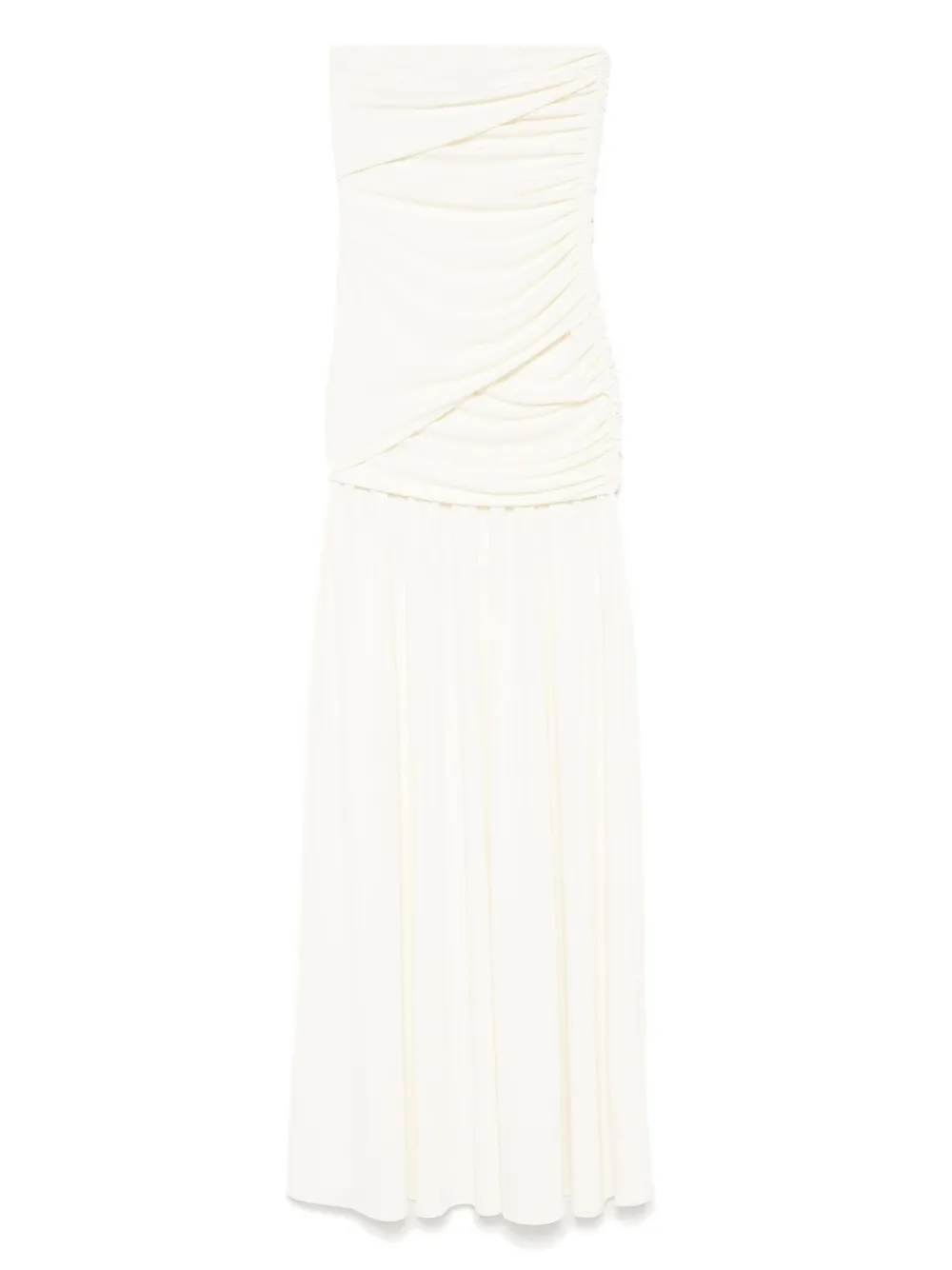 draped maxi dress