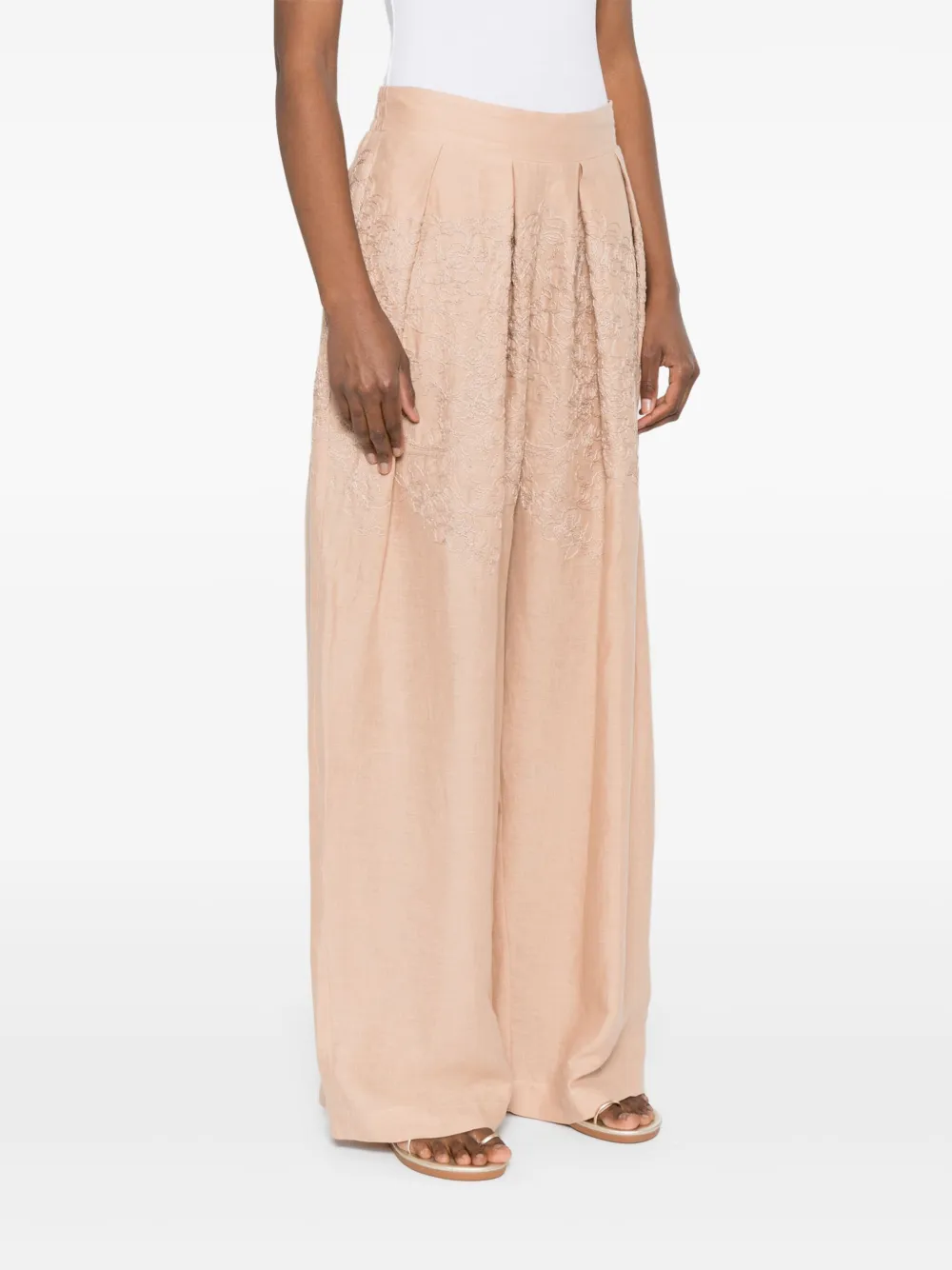 Ermanno Scervino Plooibroek Beige