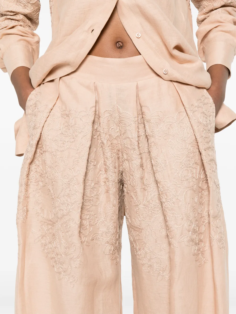 Ermanno Scervino Plooibroek Beige
