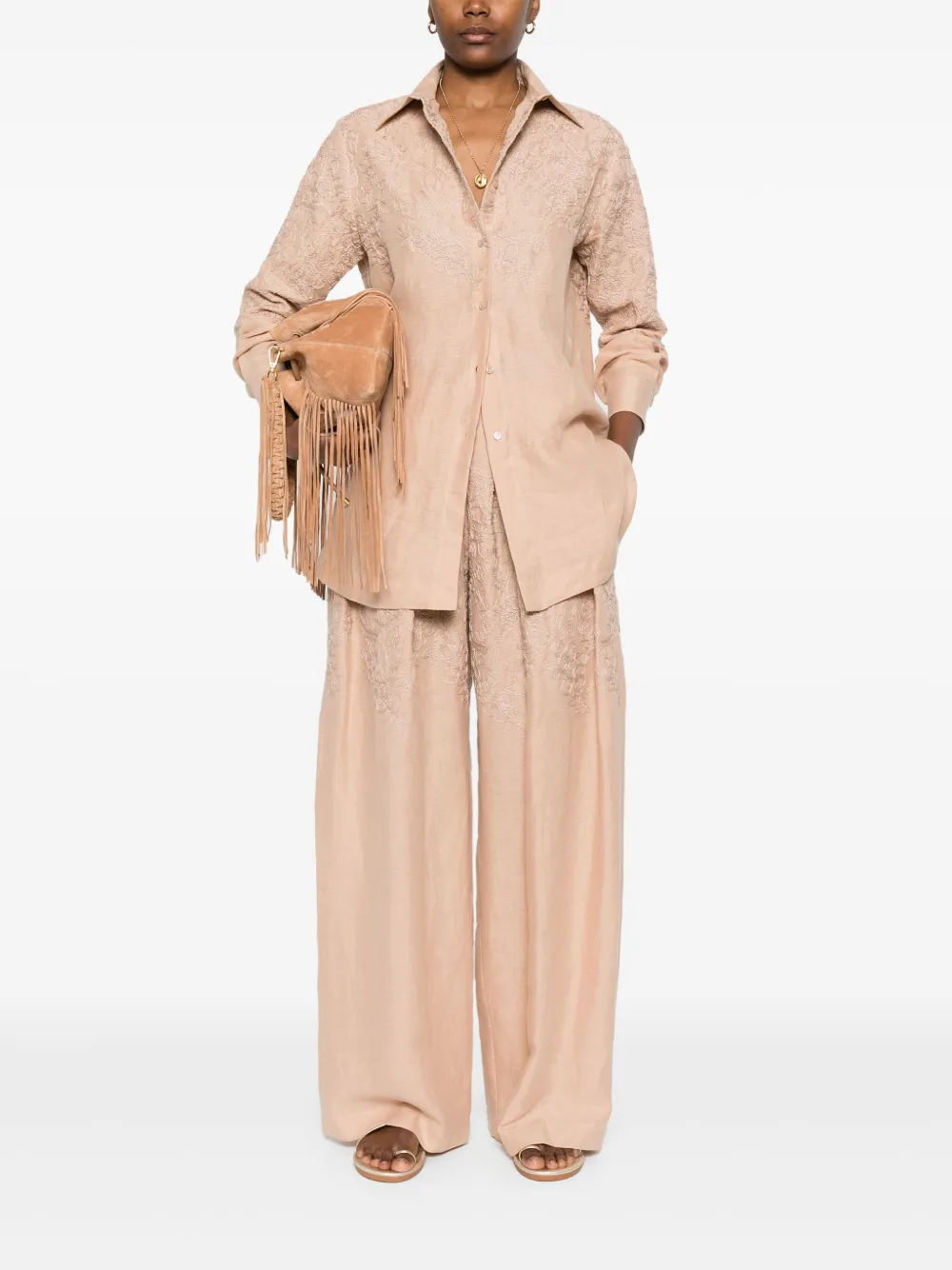 Ermanno Scervino Plooibroek - Beige