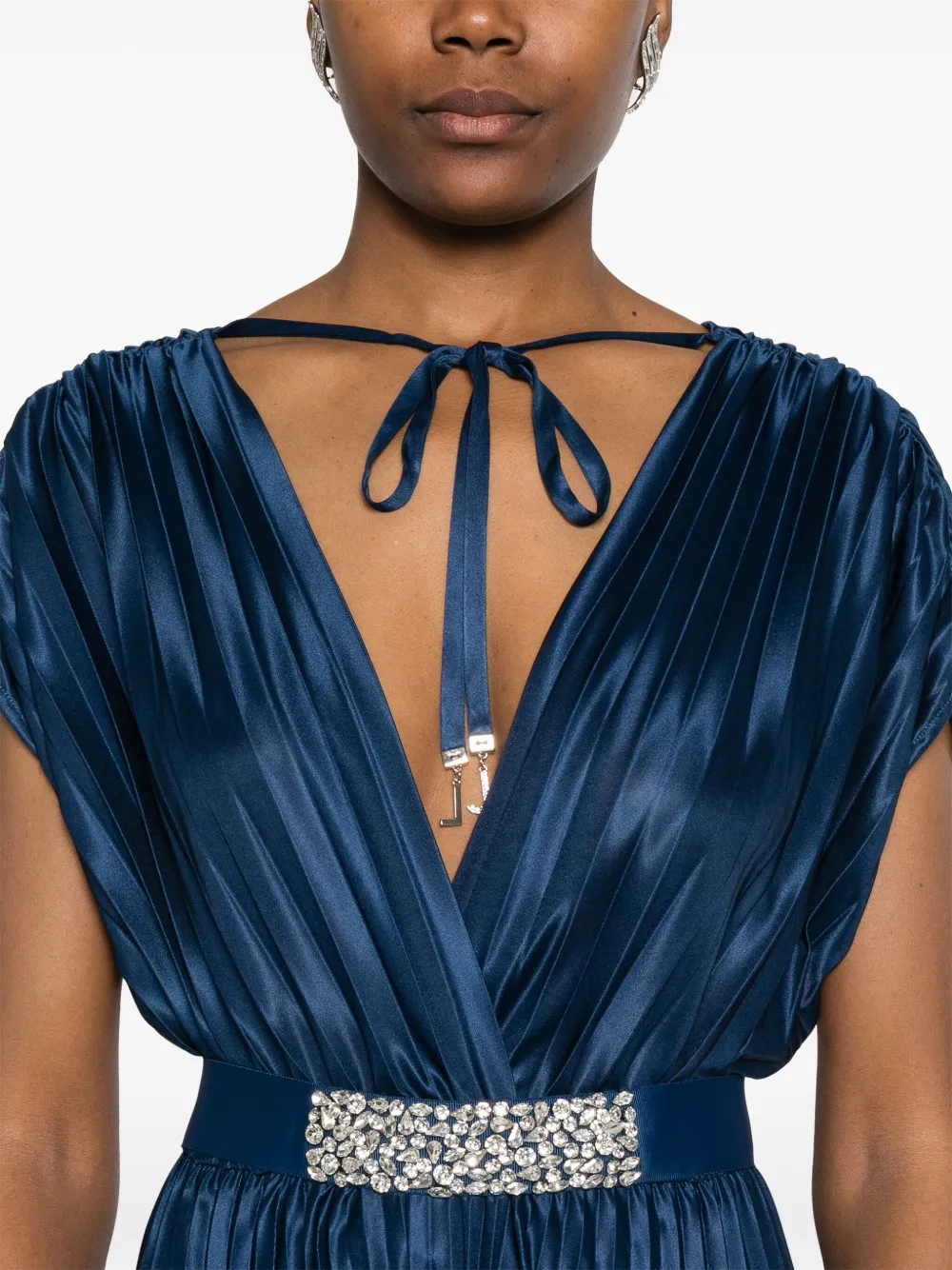 LIU JO Geplooide midi-jurk Blauw
