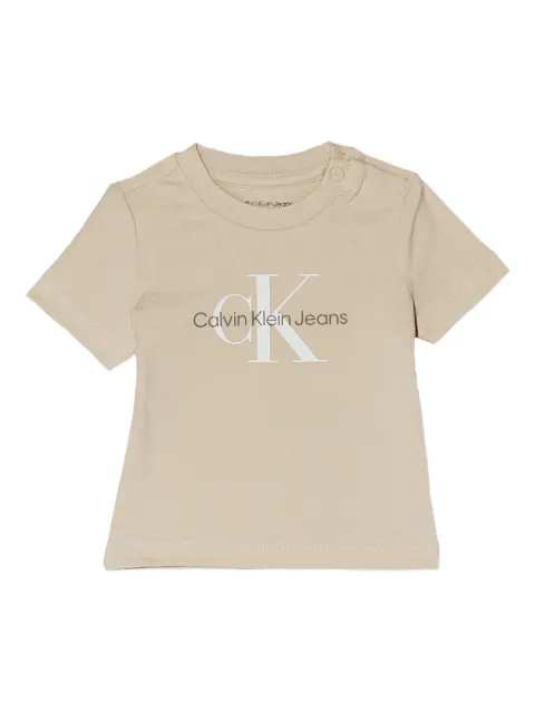 Calvin Klein Kids playera con logo estampado